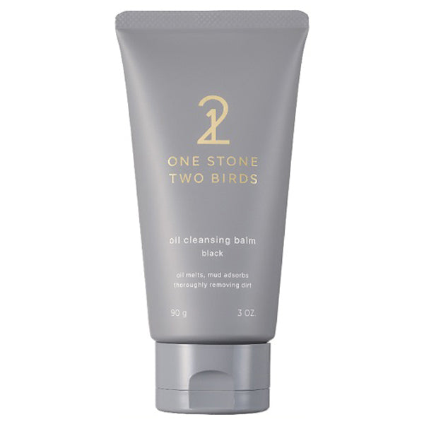 ONE STONE TWO BIRDS Oil Cleansing Balm Black (Woody Night), 90g