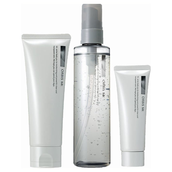 ORBIS Mr. Skincare 3-Step Set (Refreshing & Moist)