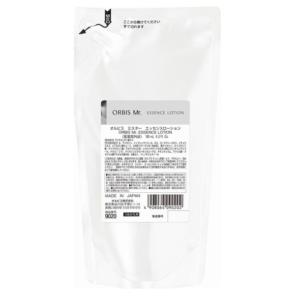 ORBIS Mr. Essence Lotion, Refill, 180ml, Refreshing, Moisturizing, Fragrance-free