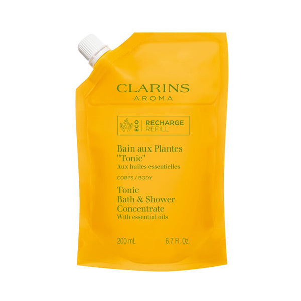 CLARINS Plant Shower/Bath Lotion “Tonic” N Refill, 200ml (Rosemary & Mint)