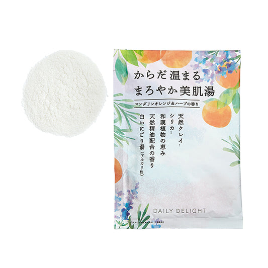 daily delight Rich Skin Bath Powder (Mandarin Orange & Herbs), 50g