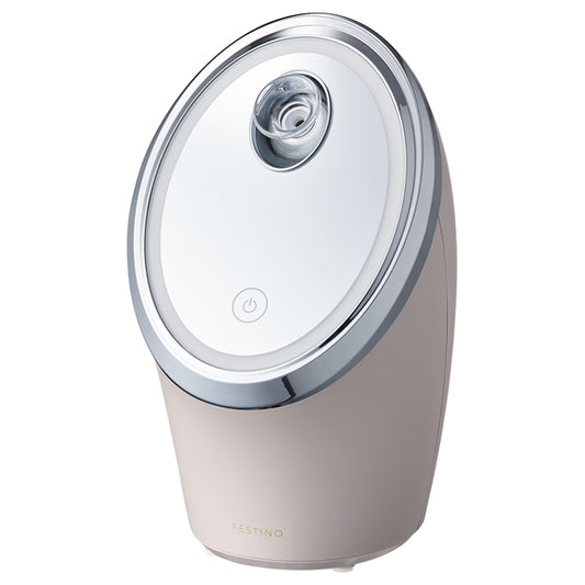 FESTINO Facial Cleansing Nano Steamer S (Sand Beige)