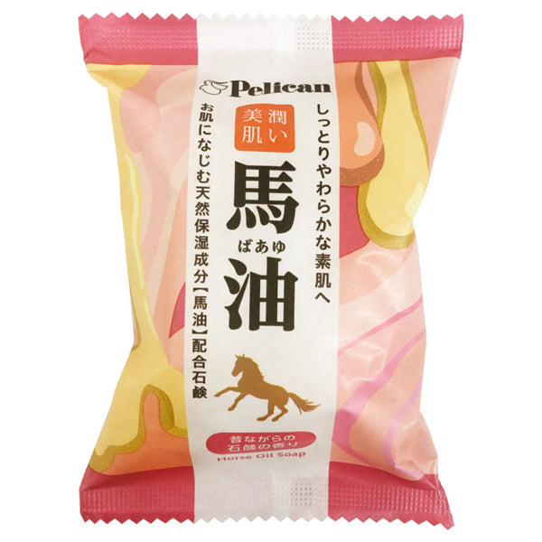 MAMA CHAPO Family Horse Oil Soap, 80g (Traditional soap scent)