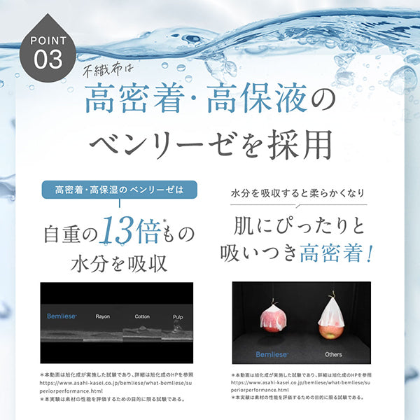 SHIRORU Pururun Face Mask Box, 7 Sheets x 25ml