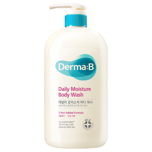 DermaB Daily Moisture Body Wash, 1000ml (Fresh Peach)
