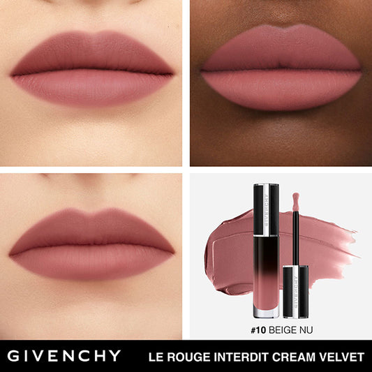 GIVENCHY Rouge Interdit Cream Velvet (No.10 Nudy Beige)