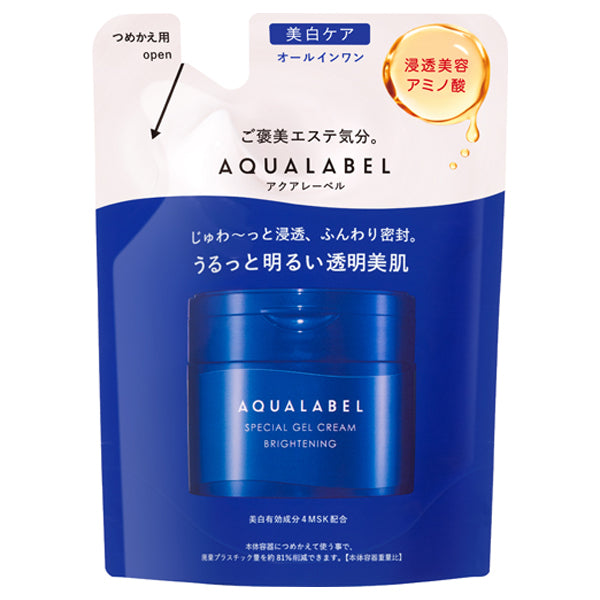 AQUALABEL Special Gel Cream EX Brightening Refill, 81g (Herbal Rose)