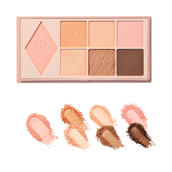 Wonjungyo W Daily Mood Up Palette, 03 Blossom Coral, 8g
