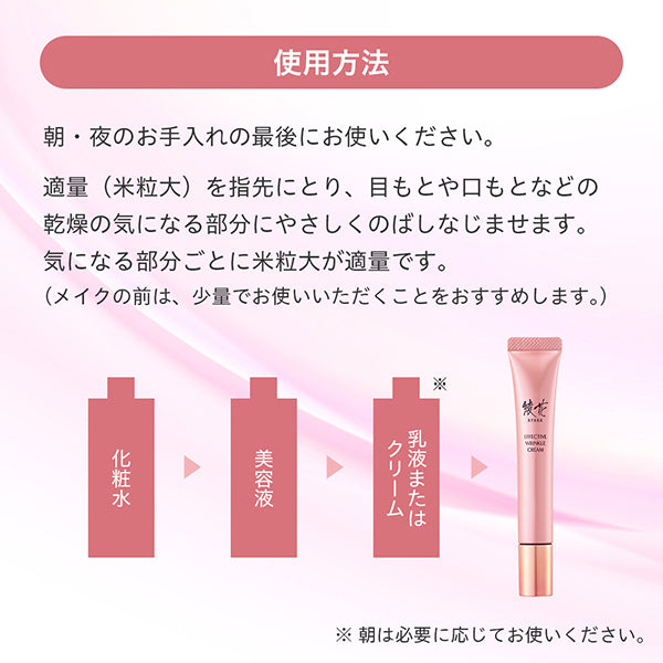 Ayaka Effective Wrinkle Cream, 20g (Moist, Fragrance-Free)