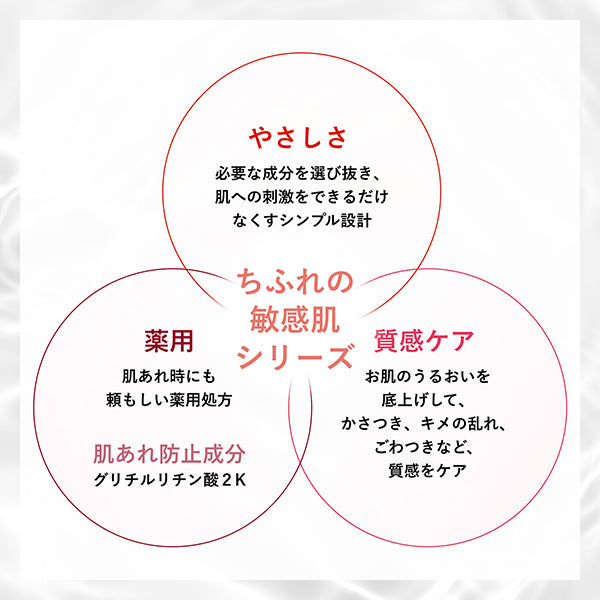 Chifure Lotion for sensitive skin, Capacity 180ml w50×h167×d37(mm), Moisturizing, Fragrance-free