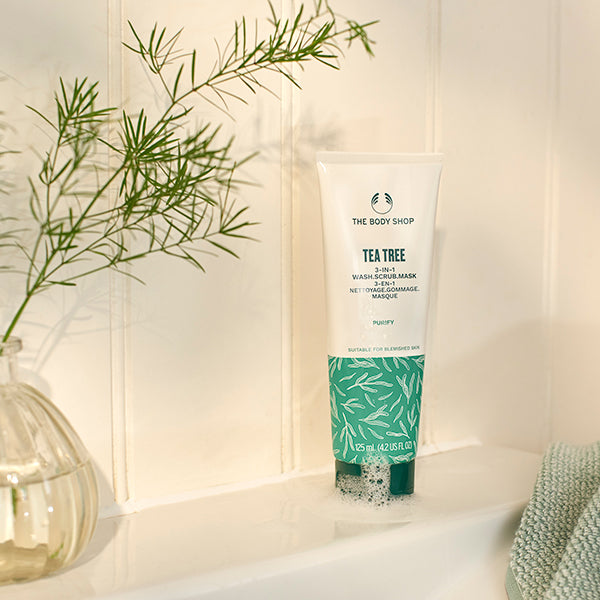 The Body Shop TT Wash Scrub Mask, 125ml