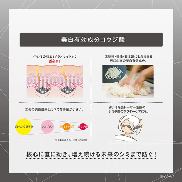 ONE BY KOSE Melano Shot W Mask, 21ml x 4 sheets, Green Floral