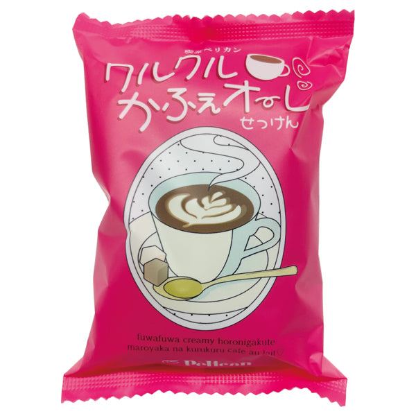 MAMA CHAPO Kissa Pelican Kurukuru Cafe Au Lait Soap, 80g (Cafe Au Lait)