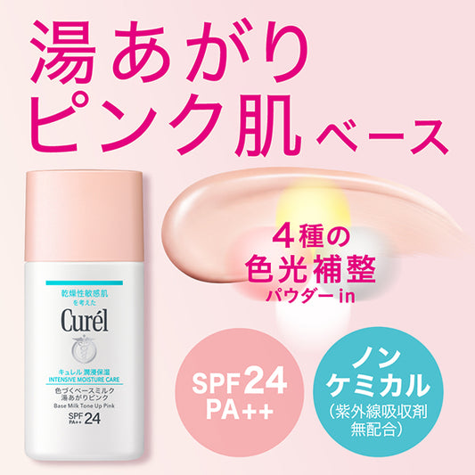 Curel Intensive Moisture Care Tinted Base Milk (Pink)