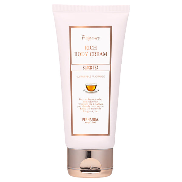 FERNANDA Fragrance Rich Body Cream, 100g (Black Tea)