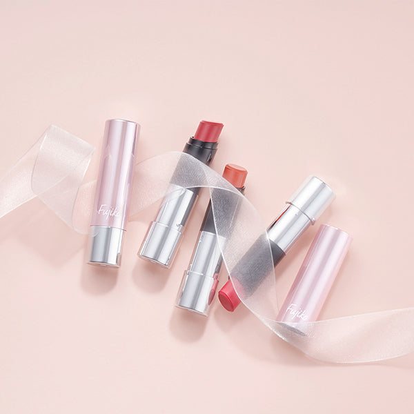 Fujiko No-Lock Lip, 02 Cute Pink, 4.1g, Highly Moisturizing and Soft
