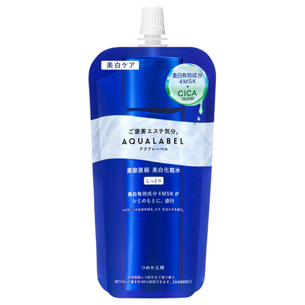 AQUALABEL Treatment Lotion Brightening Moist Refill, 150ml (Rose Aqua)