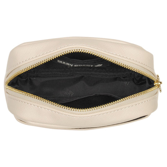 Mary Quant Simple Emboss Daisy Mini Pouch (Beige)