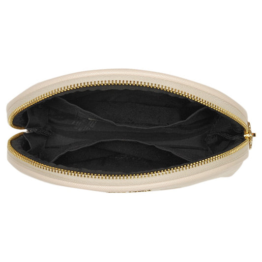 Mary Quant Simple Emboss Daisy Round Pouch (Beige)