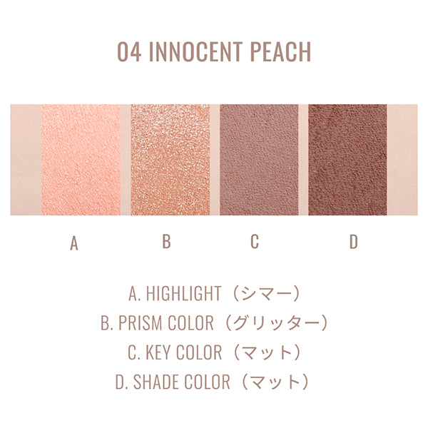 Ririmew In the Mirror Eye Palette, 04 Incent Peach, 8g