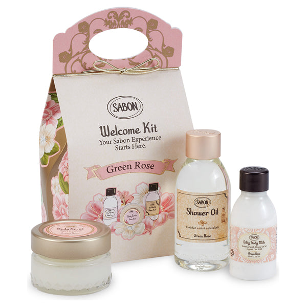 SABON Welcome Kit Green Rose, 100ml, 60g, 50ml
