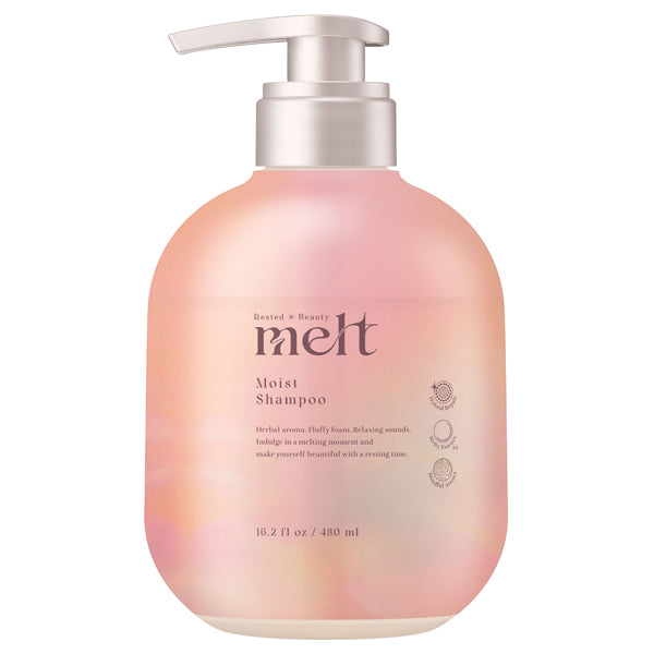 melt Moist Shampoo Pump, 480ml (Geranium & Lily of the Valley)