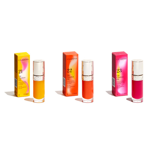CLARINS Lip Comfort Oil, Limited Edition Color, 21 Joyful Yellow, 7ml