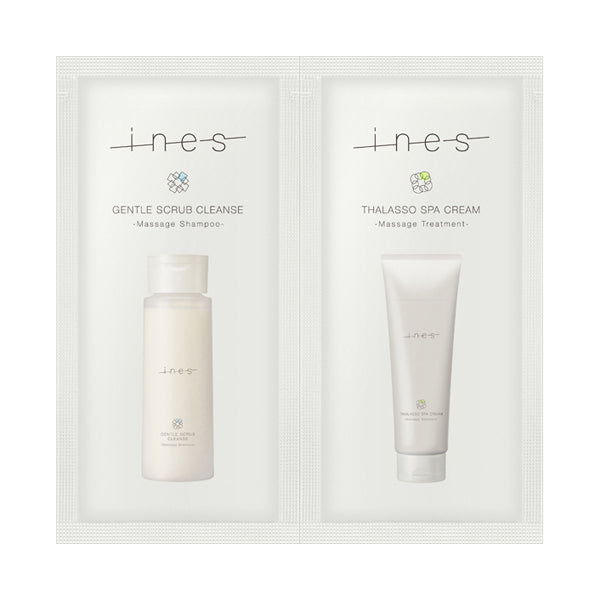ines Gentle Scrub Cleanse & Thalasso Spa Cream Pillow, 15ml+15ml