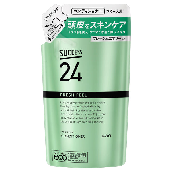 SUCCESS 24 Fresh Feel Conditioner Refill (Green Citrus), 320ml