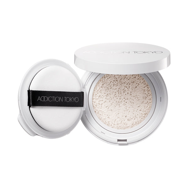 ADDICTION Skincare UV Touch-Up Cushion, SPF45 PA+++, Refill, 101 Shell Glow, 12g