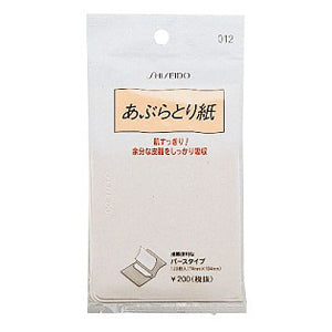 SHISEIDO Oil Blotting Paper 012, 120 Sheets