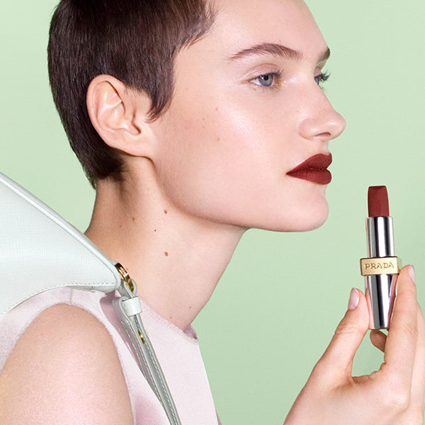 Prada Beauty Monochrome Weightless Lip Color (Matte Leather), B03 Mahogany