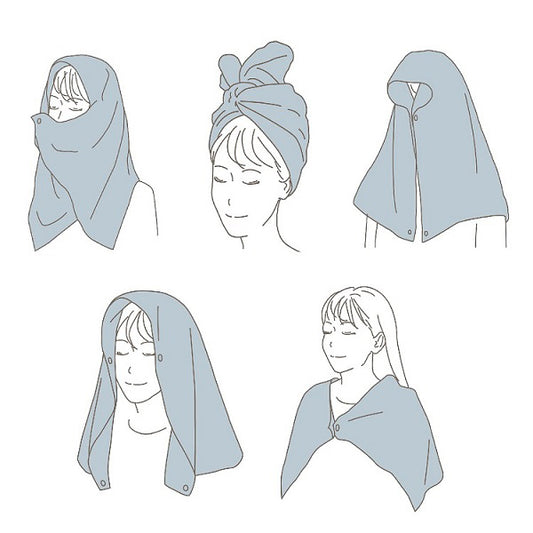 HAHONICO Microfiber Spa Towel (Greige)