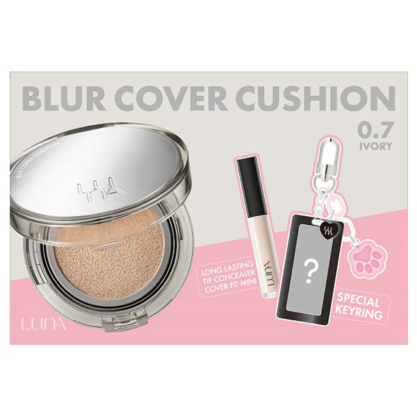 Luna Mini Concealer 0.7 & Key Ring Cushion Set SPF40 (0.7 Ivory)