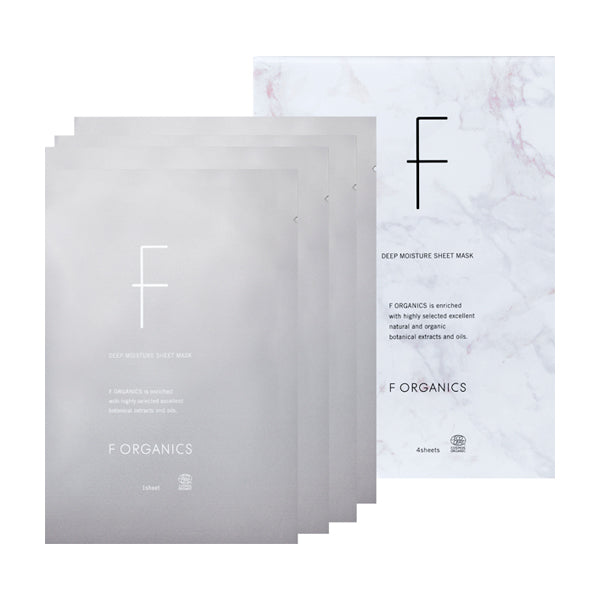 F ORGANICS Deep Moisture Sheet Mask, 4 sheets