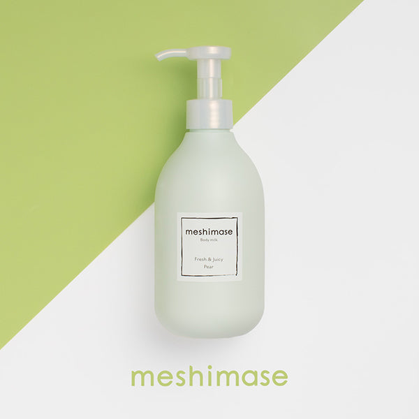 Meshimase Body Milk, 300g, Fresh & Juicy Pear Scent