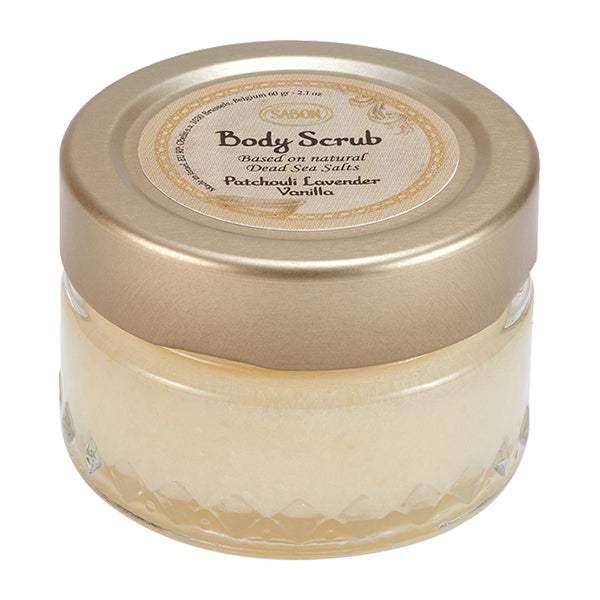 SABON Body Scrub Patchouli, Lavender, Vanilla, 60g