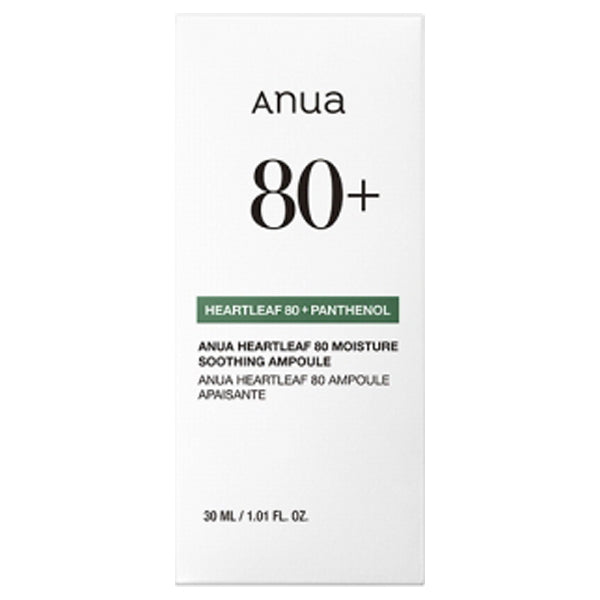 Anua Houttuynia cordata 80 Moisture calming ampoule, 30ml, smooth