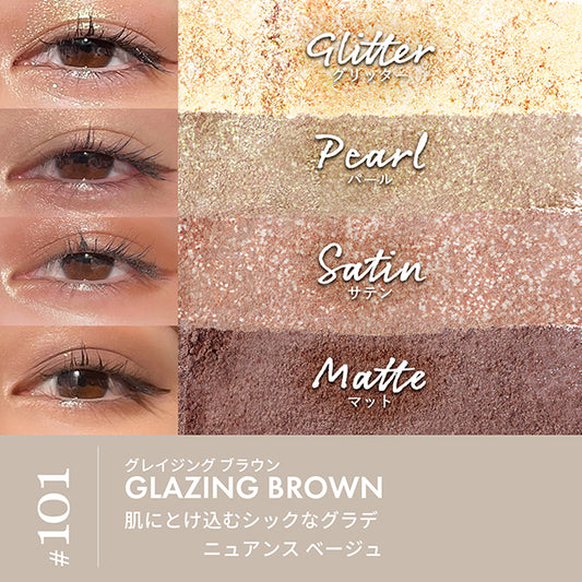Revlon Dazzle Eyeshadow Quad Minions Edition (101 Glazing Brown)