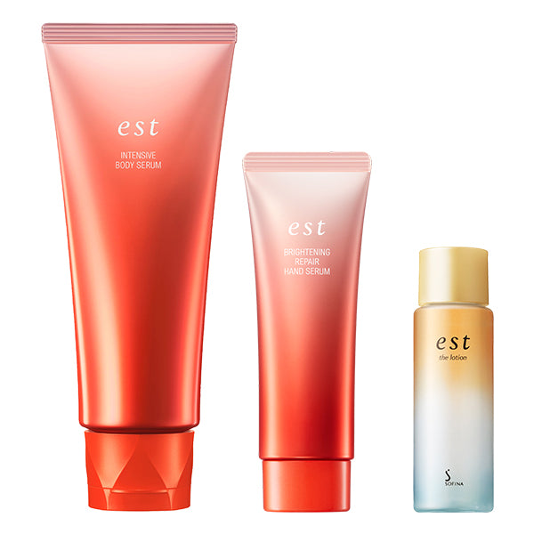 est Body & Hand Moisturizing Care Set, 150g + 50g + 30ml
