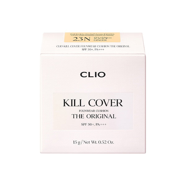 CLIO Kill Cover Fun Wear Cushion The Original, SPF50+ PA+++, 23N Ginger, 15g