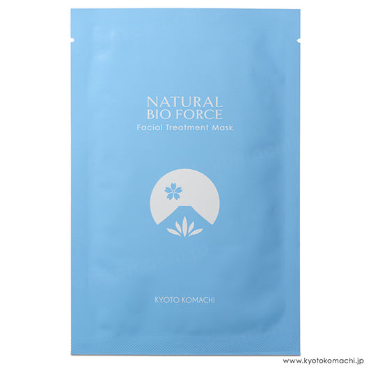 Kyoto Komachi Natural Bioforce Facial Treatment Mask, 23ml x5