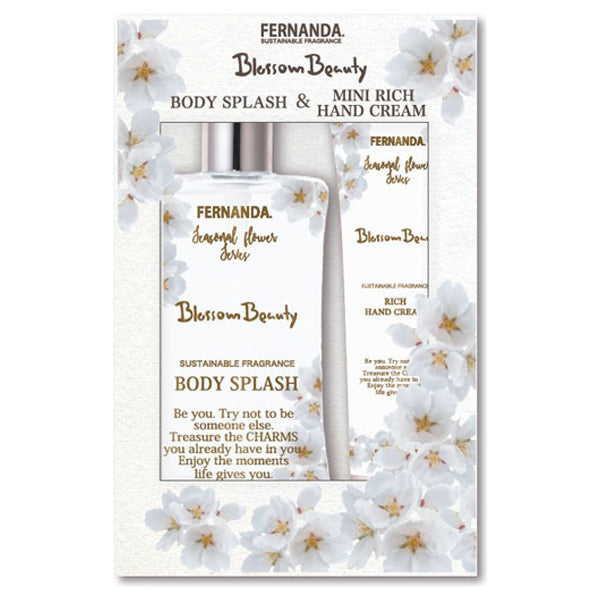 FERNANDA Sustainable Fragrance Splash Mini Hand Set, 95ml + 20g (Blossom Beauty)