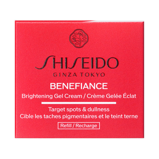 SHISEIDO Benefiance Brightening Gel Cream Refill, 50g (Green Floral)