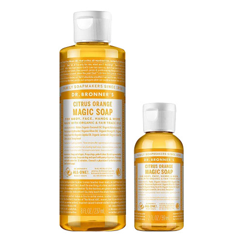 Dr. Bronner's Magic Soap Citrus Orange Set 2025, 237ml + 59ml