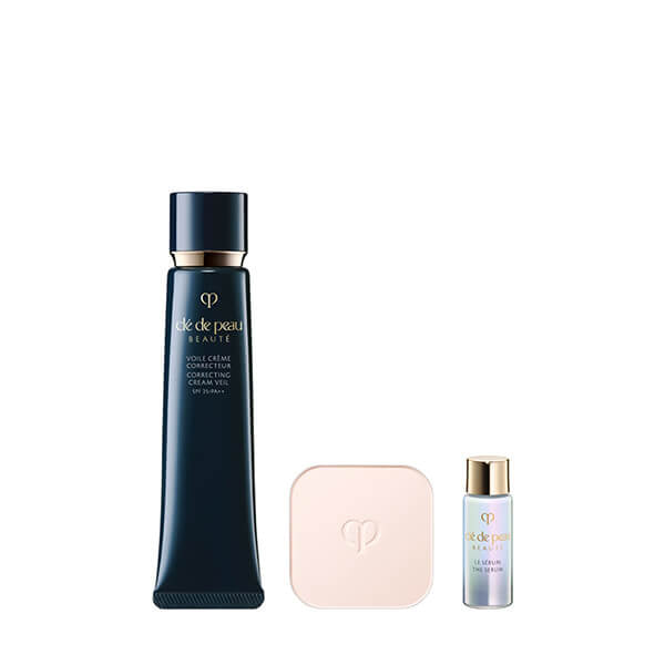 Clé de Peau Beauté Pre-Makeup & Powder Kit (Correcting Cream Veil + Refining Pressed Powder n Refill)
