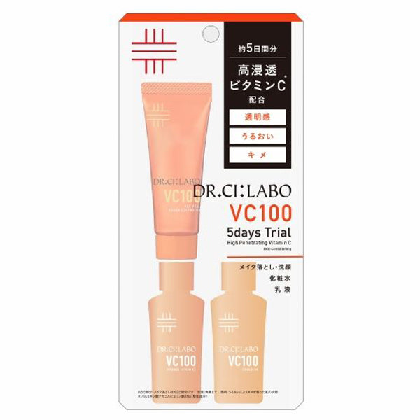 Dr.Ci:Labo VC100 Trial Set, 14ml、18g、14ml