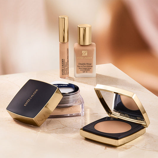 Estee Lauder Base Makeup Set (Loose Powder + Primer), 01 Translucent Matte, 9g, 30ml, 15ml, 7ml, 5ml