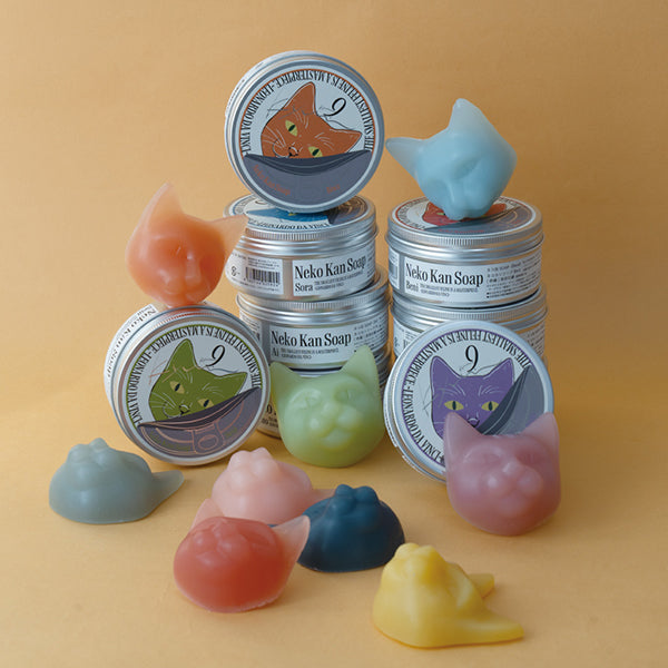 9.KYUU Cat Can SOAP (Biwa 2), 75g