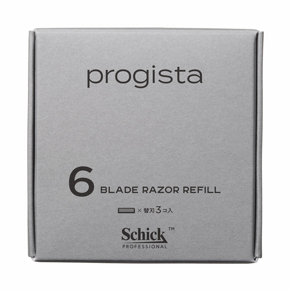 Progista 6-Blade Razor Replacement Heads, 3 Pack